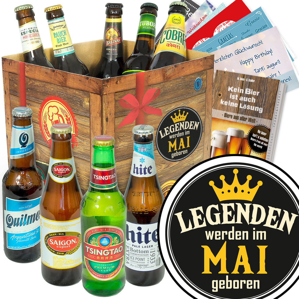 Legende Mai | 9 Flaschen Bier Weltreise | Bierbox