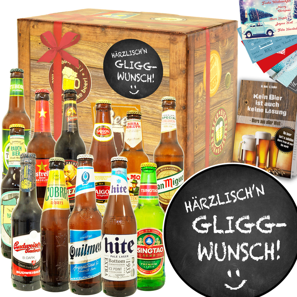 Härrzlisch'n Gliggwunsch | 12x Bierweltreise | Bierpaket