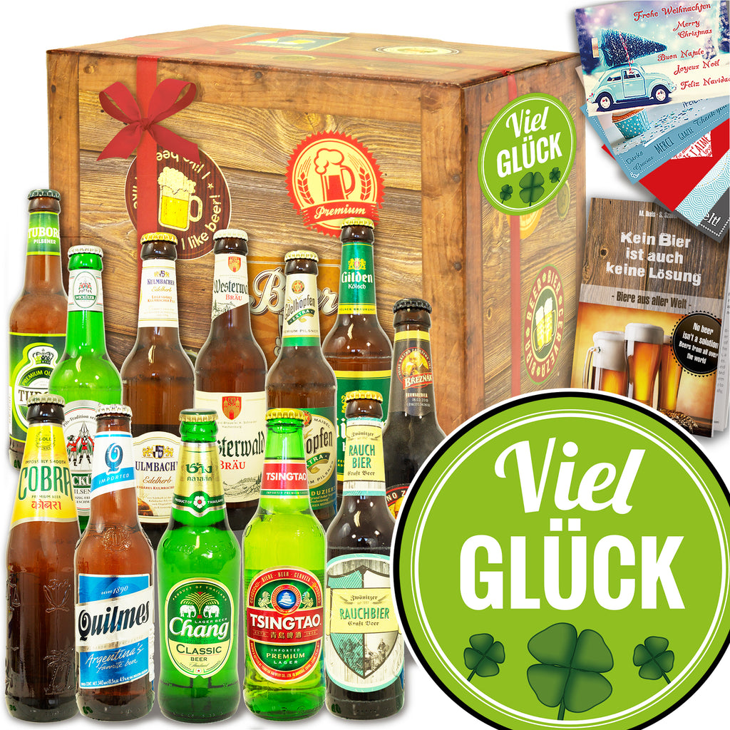 Viel Glück | 12 Spezialitäten Bier Deutschland und Welt | Bierverkostung