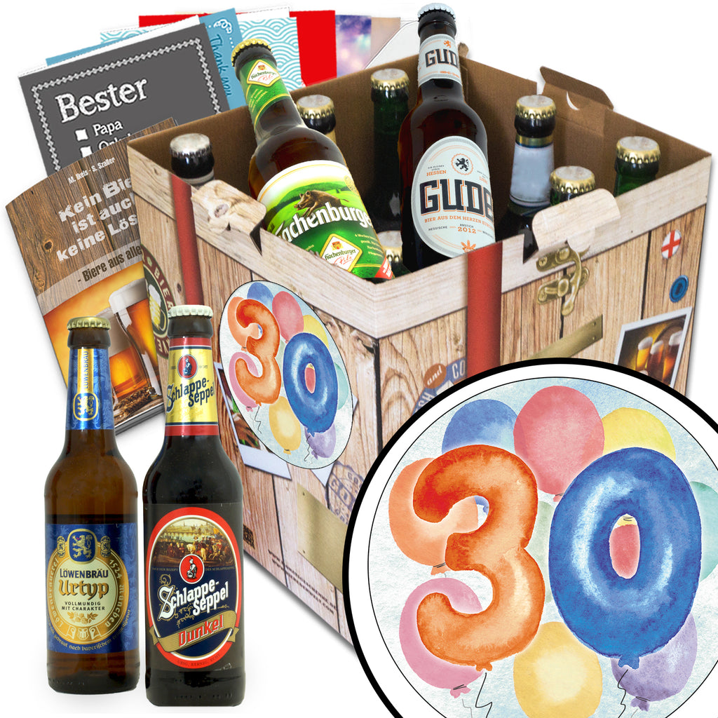 30. Geburtstag | 9x Biere aus Deutschland | Bierset