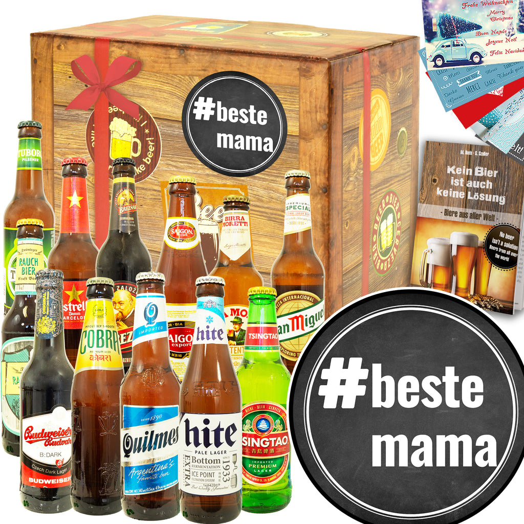 #BesteMama | 12x Bier aus aller Welt | Geschenk Set