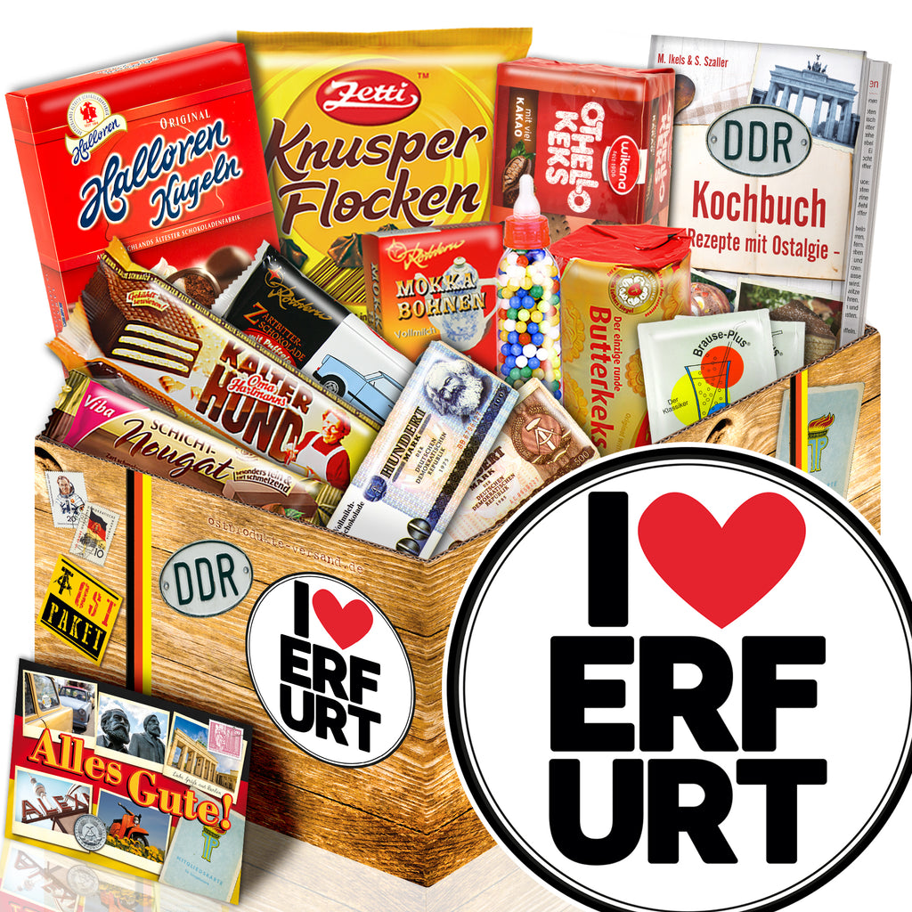 I love Erfurt - Süßigkeiten Set DDR L