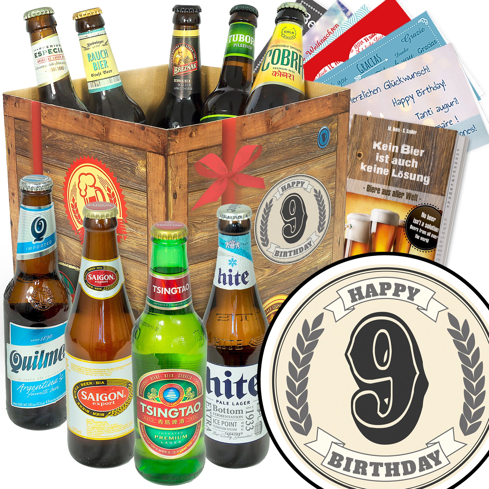 Bier Set | 9x Biere der Welt Geschenkbox