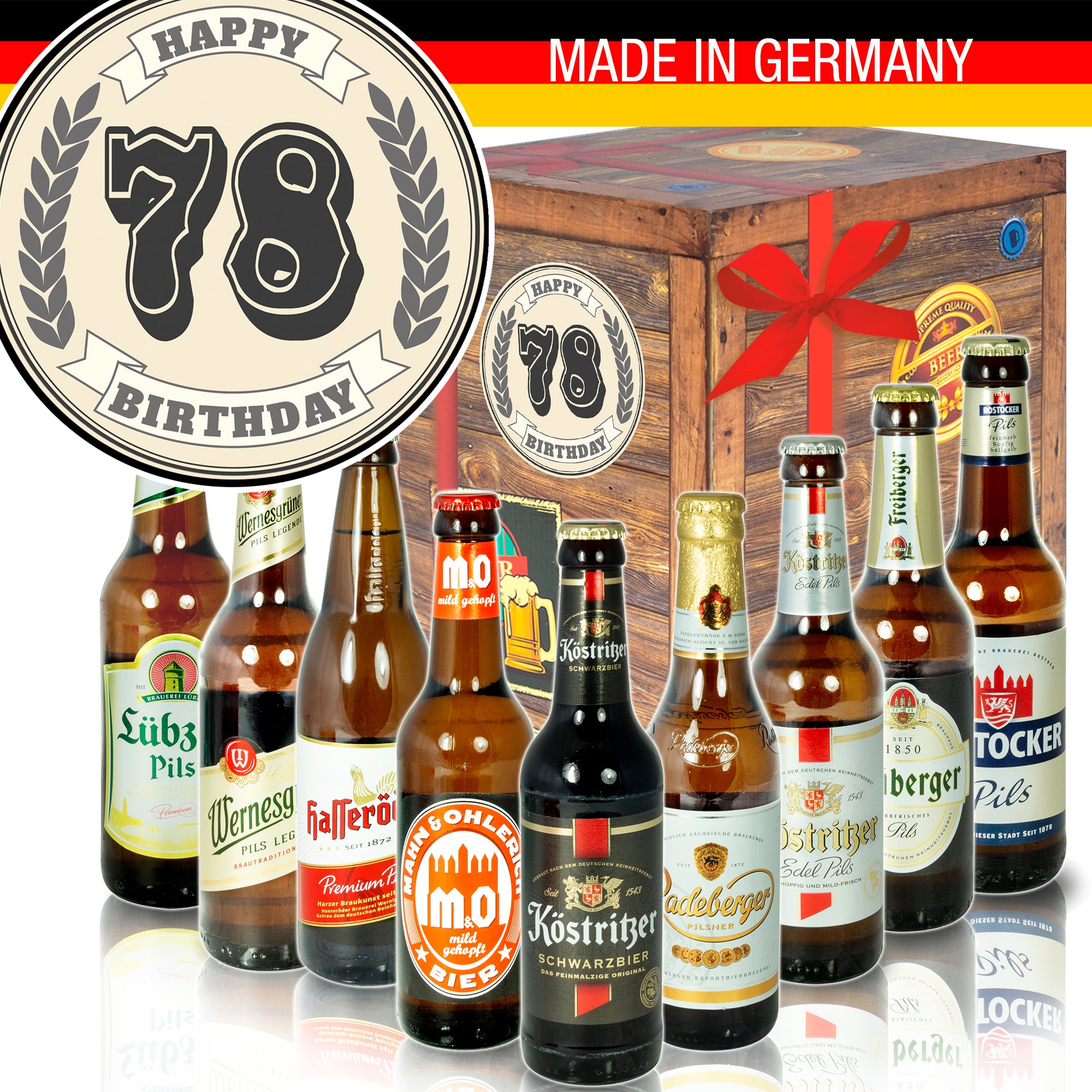 Geburtstag 78 | 9x Biere aus Ostdeutschland | Bierpaket