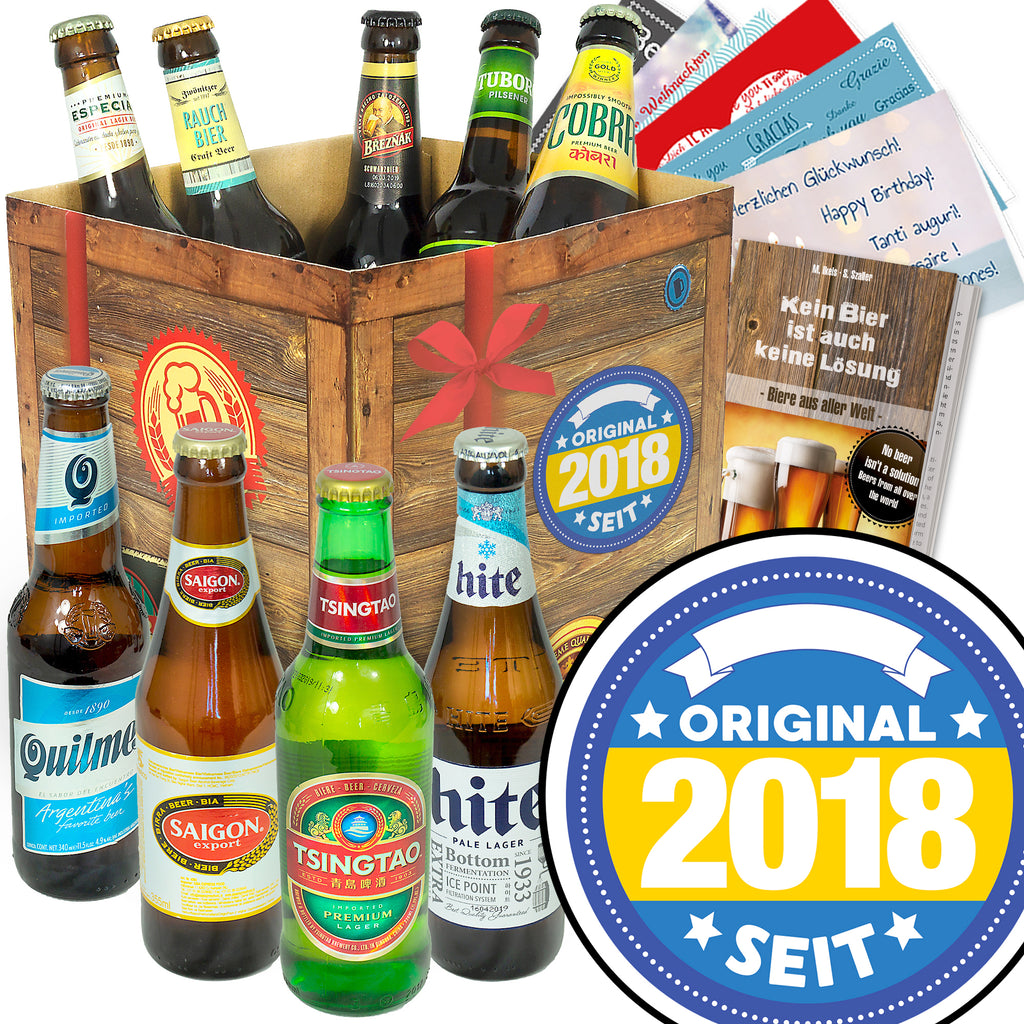 Original seit 2018 | 9 Spezialitäten Biere der Welt Exoten | Geschenk Box