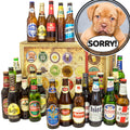 Sorry | 24 Biersorten Biere der Welt Exoten | Geschenkkorb - monatsgeschenke.de