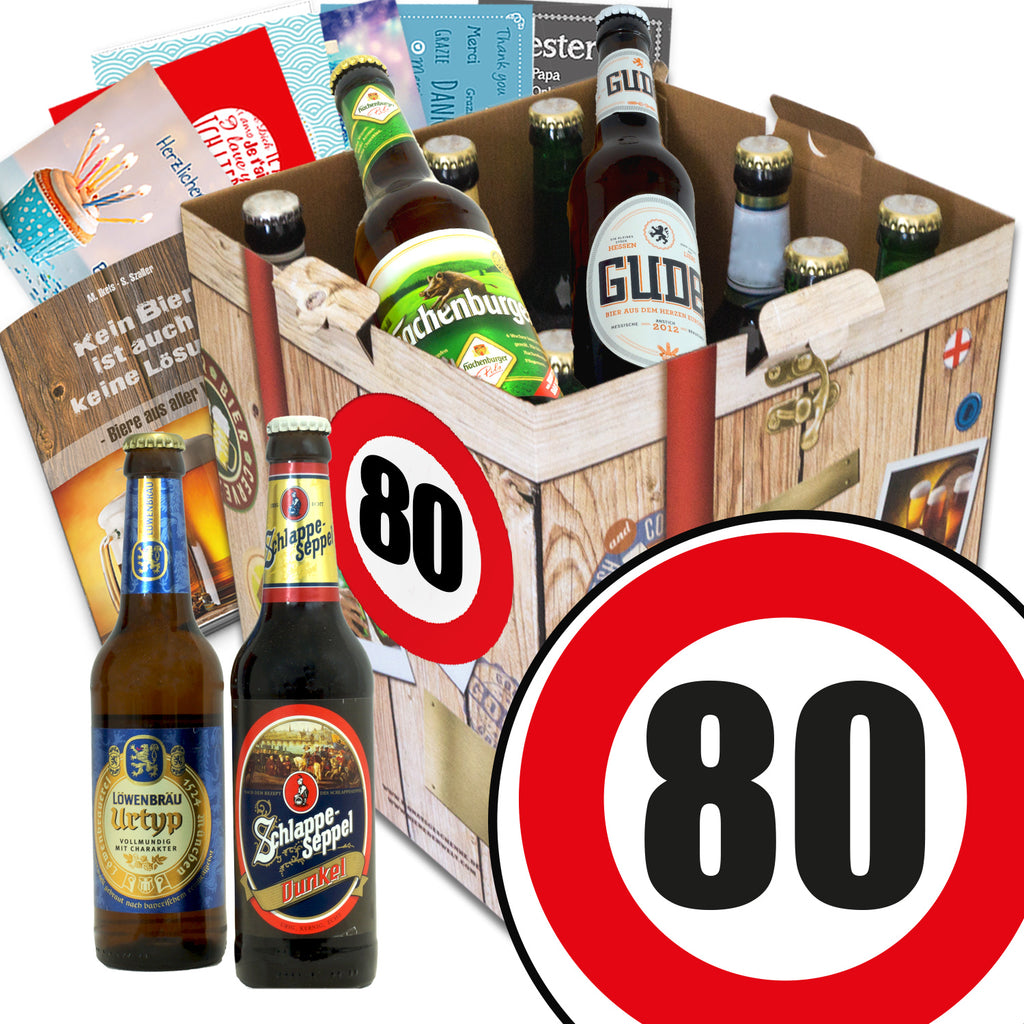 Zahl 80 | 9 Spezialitäten Bier Deutschlandreise | Bierpaket