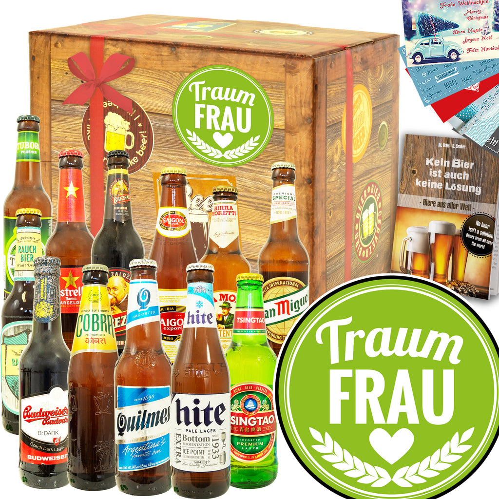 Traumfrau | 12x Bierweltreise | Biergeschenk