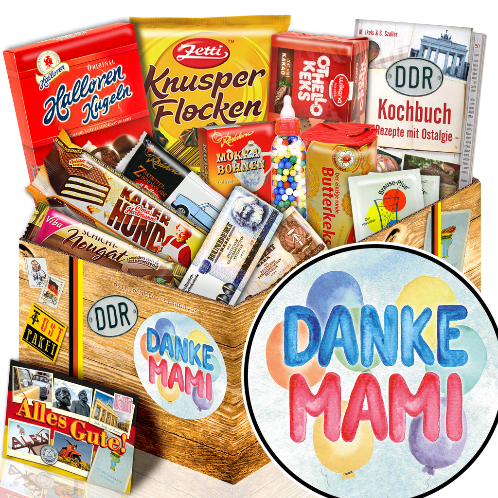 Danke Mami - Süßigkeiten Set DDR L - monatsgeschenke.de