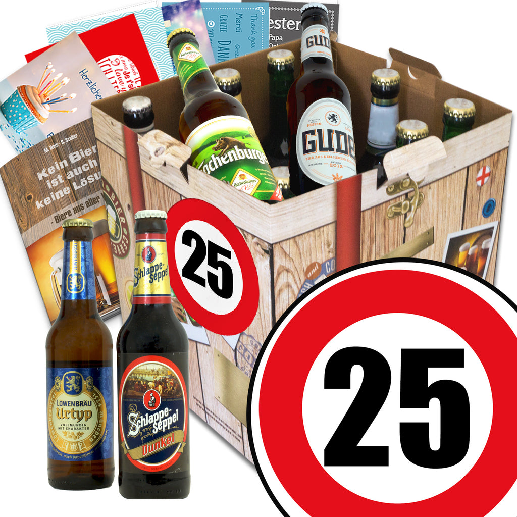 Zahl 25 | 9x Biere aus Deutschland | Geschenkset