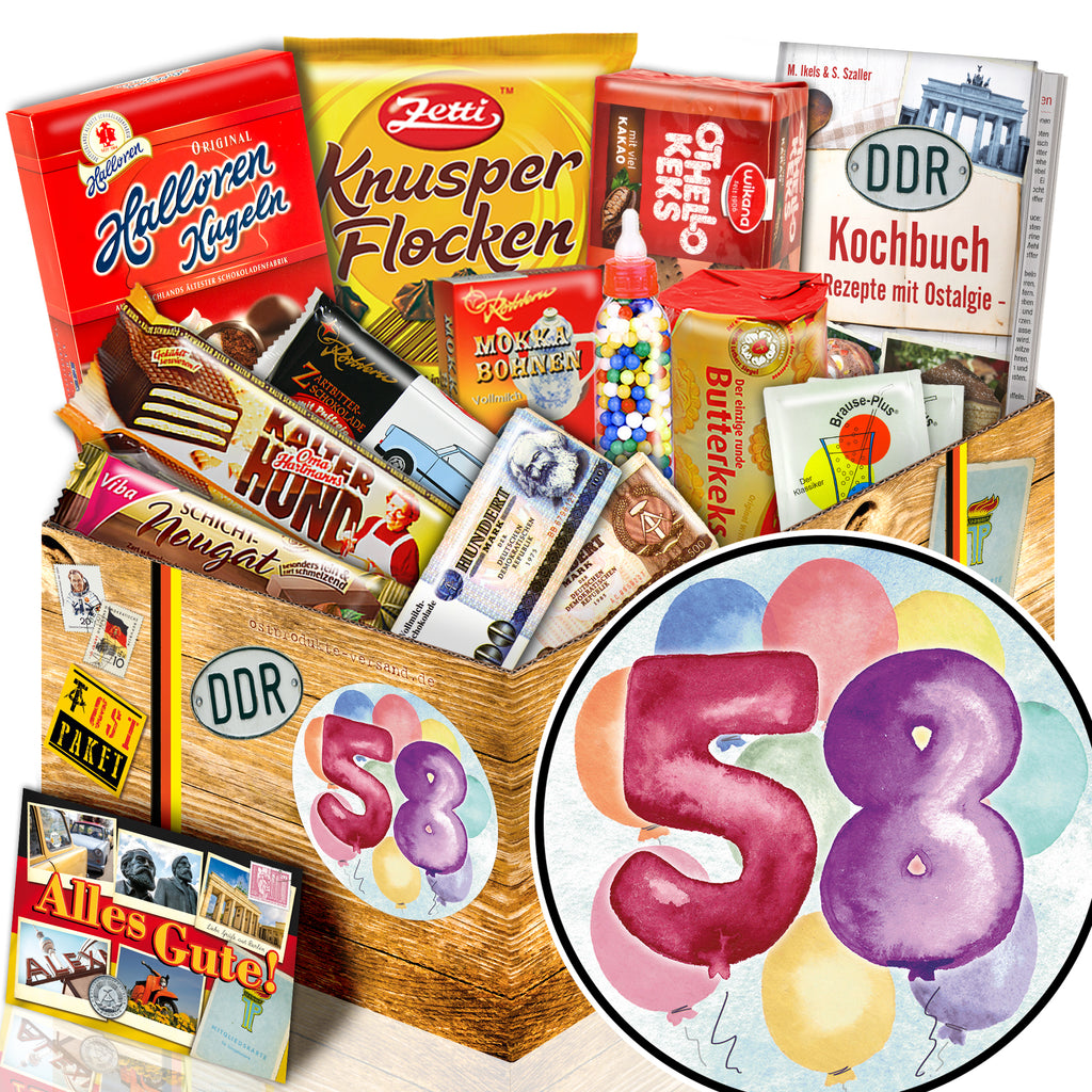 Zahl 58 - Süßigkeiten Set DDR L