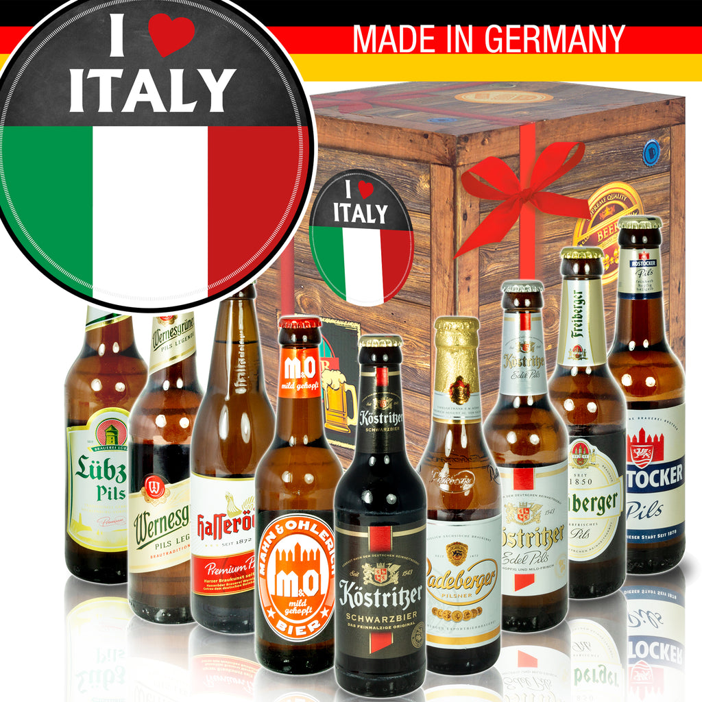 I love Italy | 9x Ostdeutsche Biere | Probierpaket