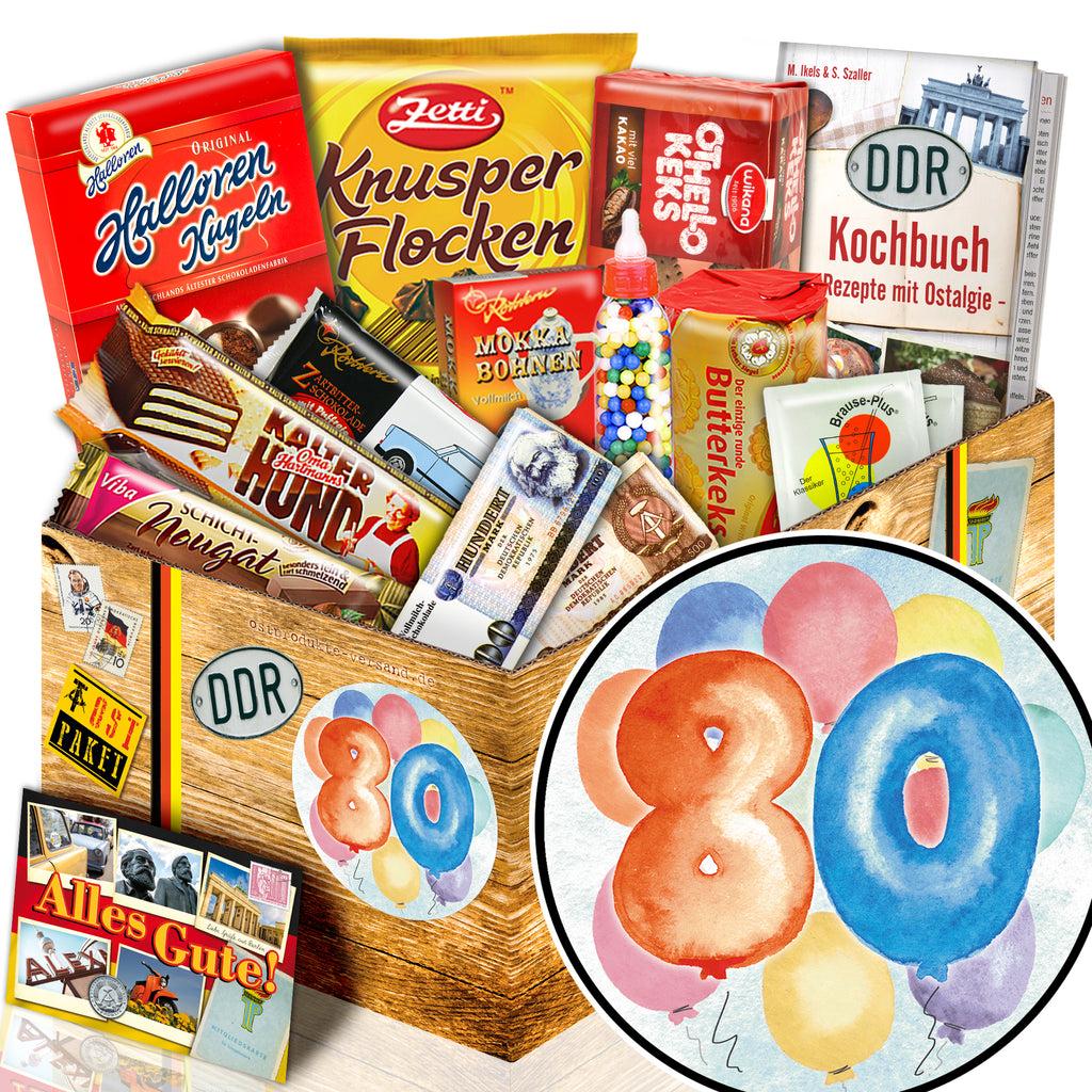 Zahl 80 - Süßigkeiten Set DDR L