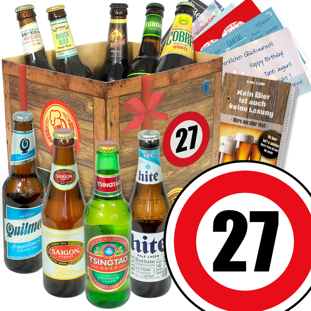 Zahl 27 | 9x Biere der Welt Exoten | Bierbox