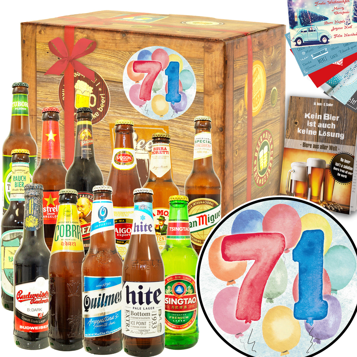 Geburtstag 71 | 12x Biere der Welt | Präsent