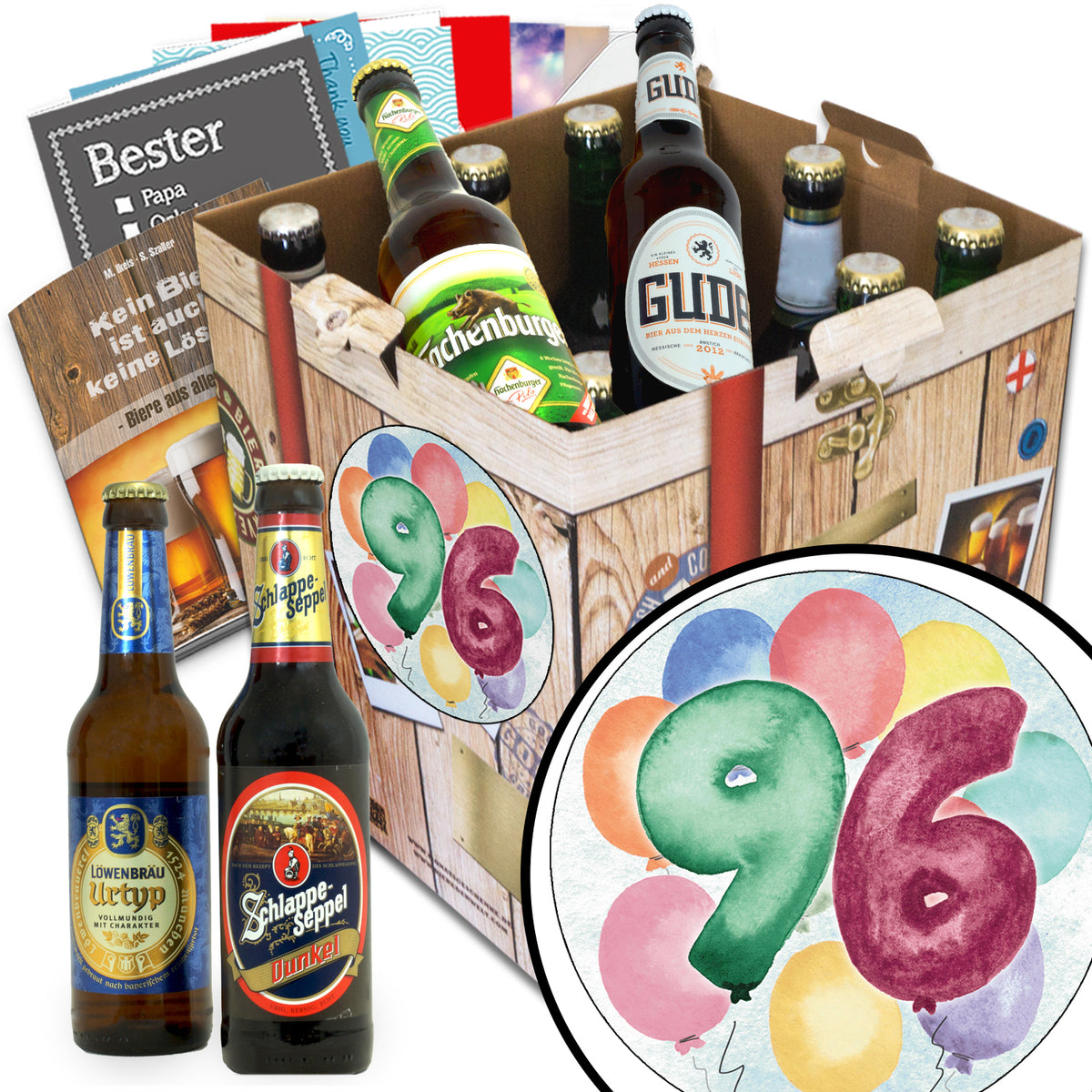 Geburtstag 96 | 9x Bier Deutsche Biere | Box