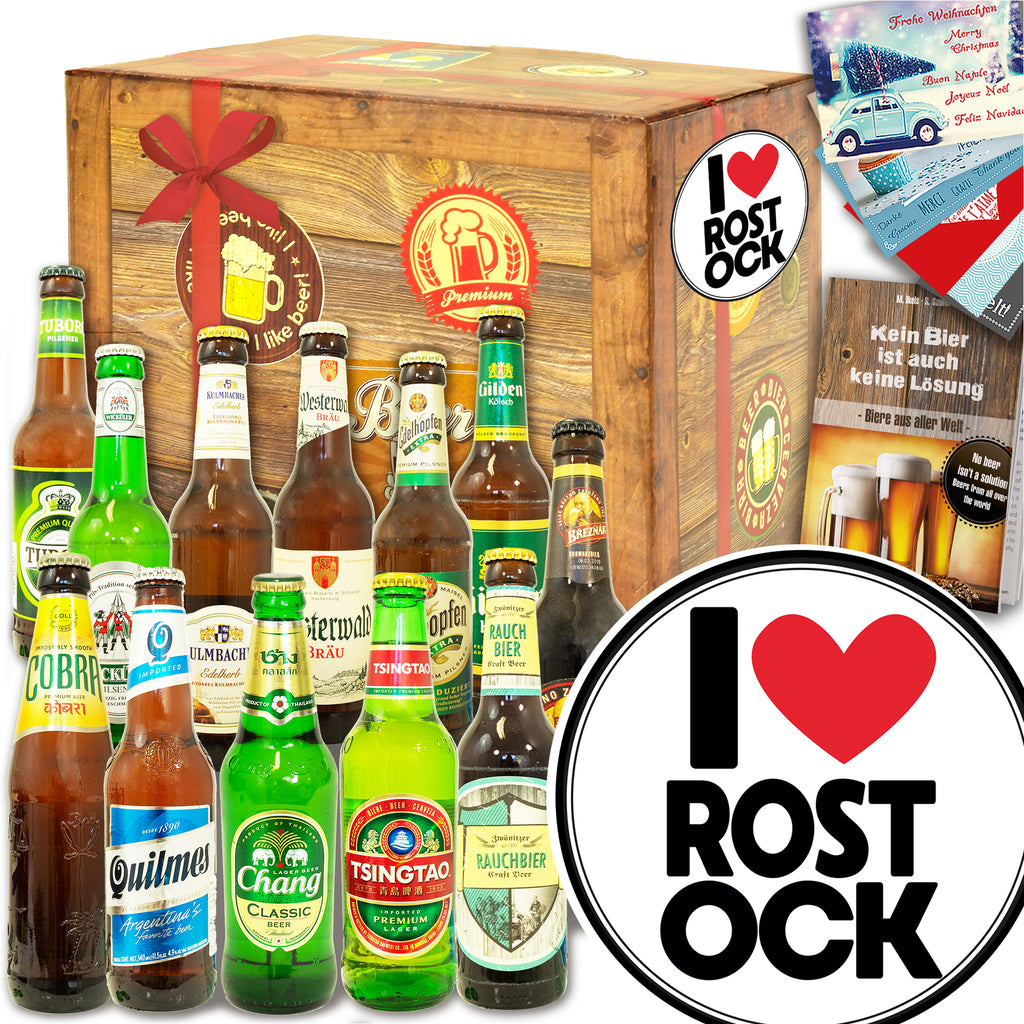 I love Rostock | 12x Bier International und DE | Paket