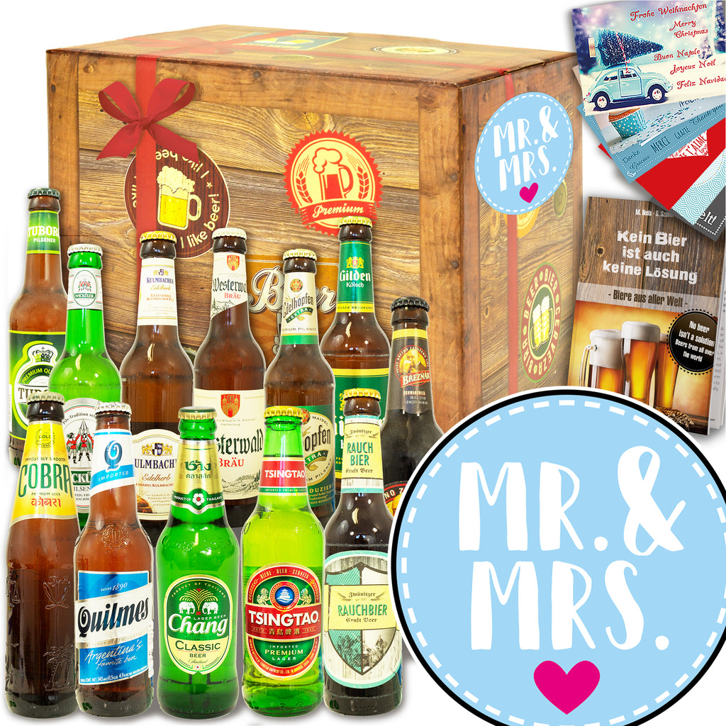 Mr.& Mrs. | 12 Flaschen Biere Welt und Deutschland | Probierpaket