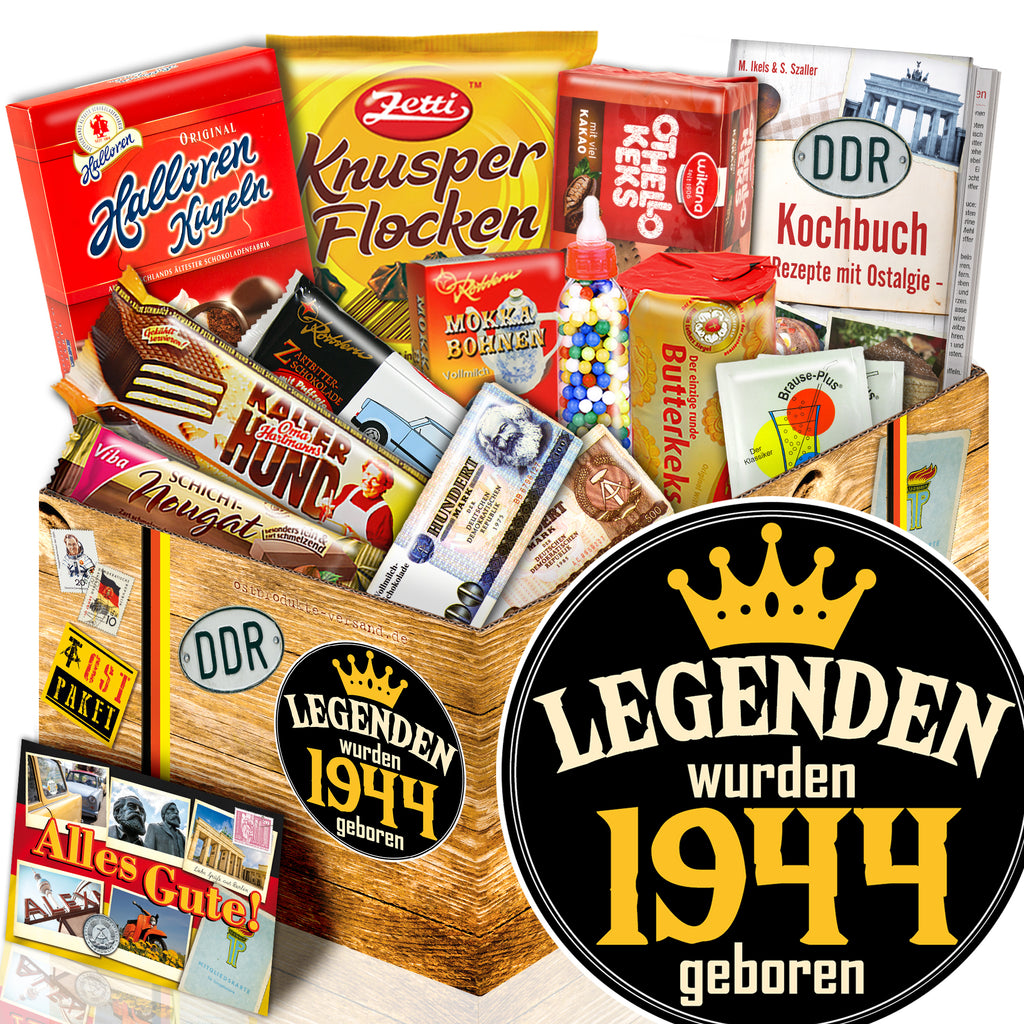 Legenden wurden 1944 geboren - Süßigkeiten Set DDR L