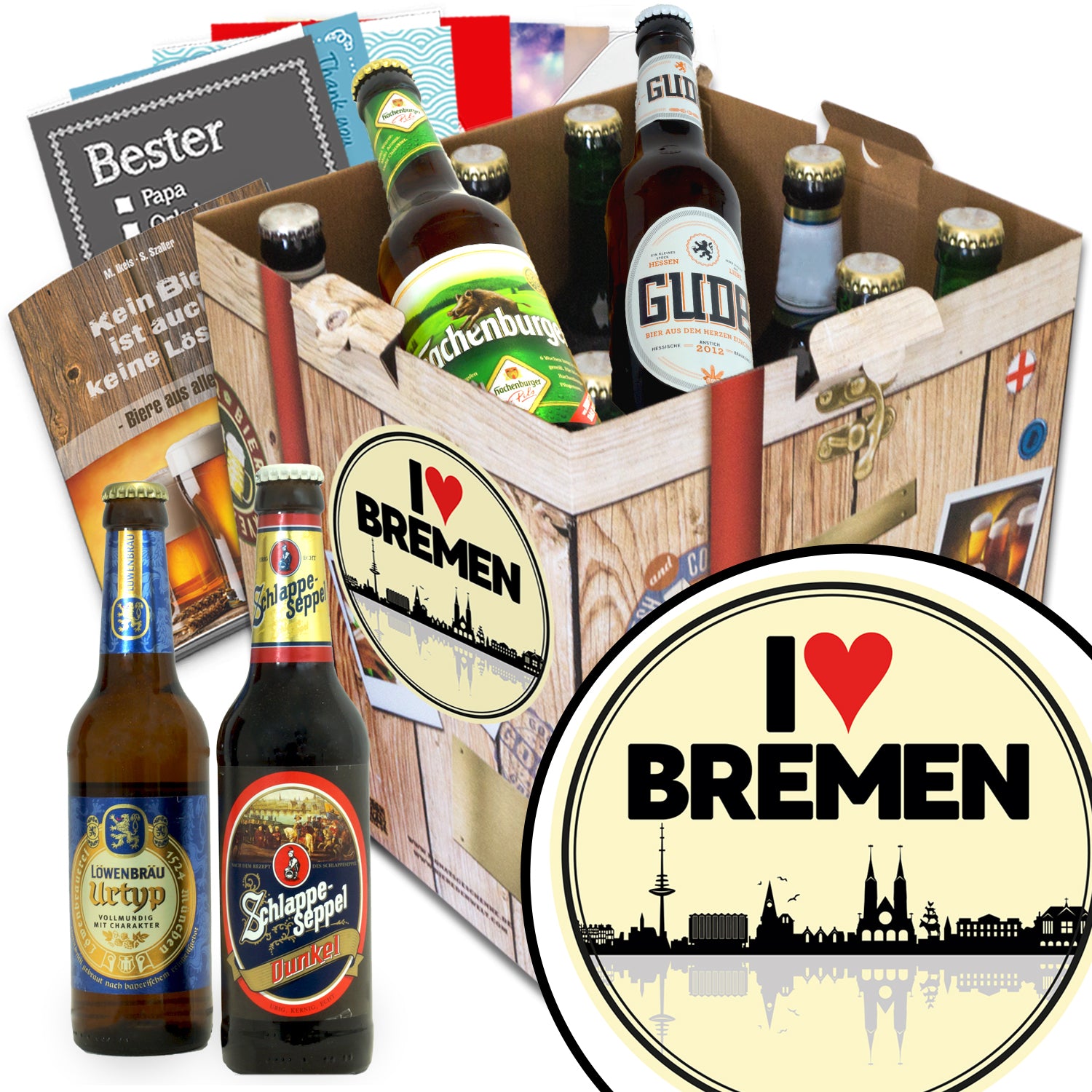 I love Bremen | 9 Spezialitäten Biere Deutschland | Geschenkidee