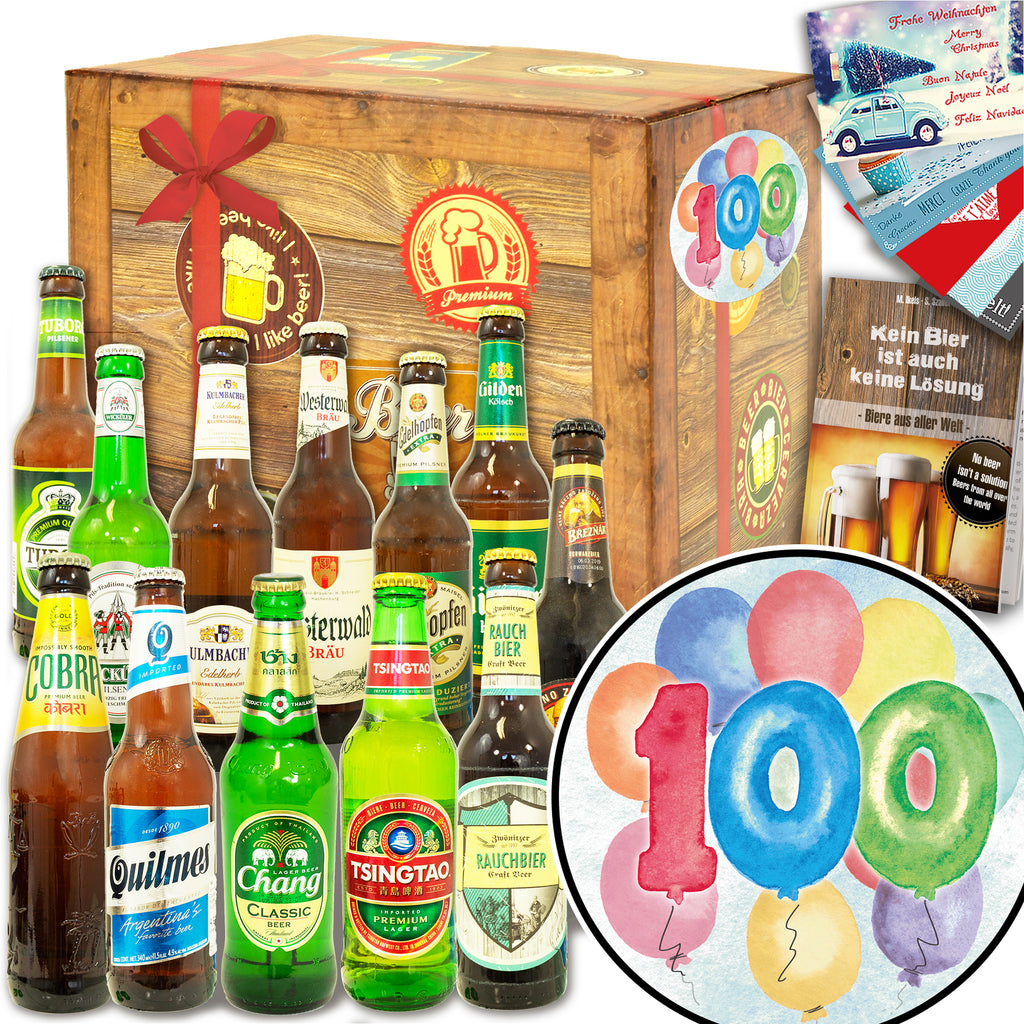Geburtstag 100 | 12 Spezialitäten Bier International und DE | Bierset