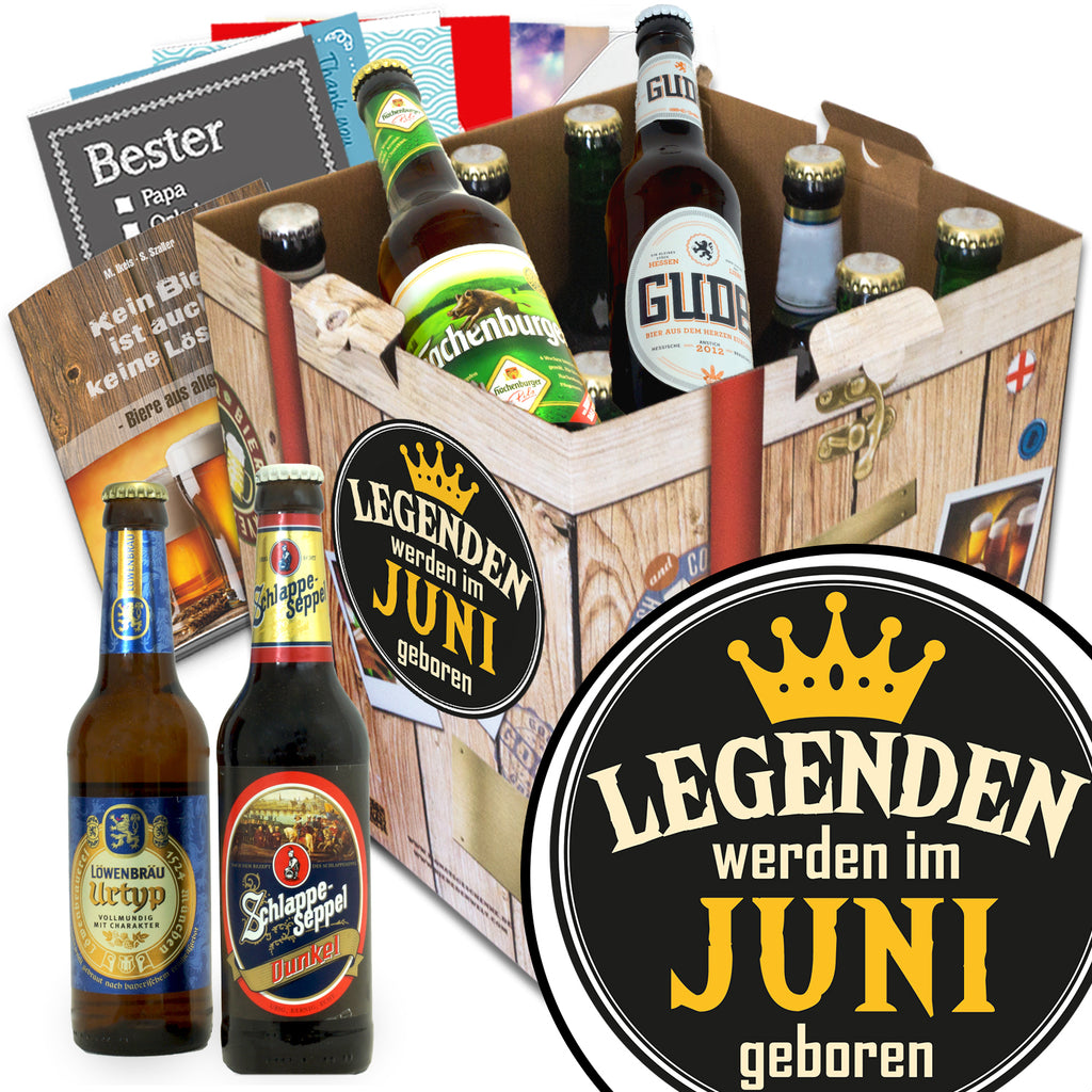 Legende Juni | 9 Flaschen Bier Deutschlandreise | Präsent