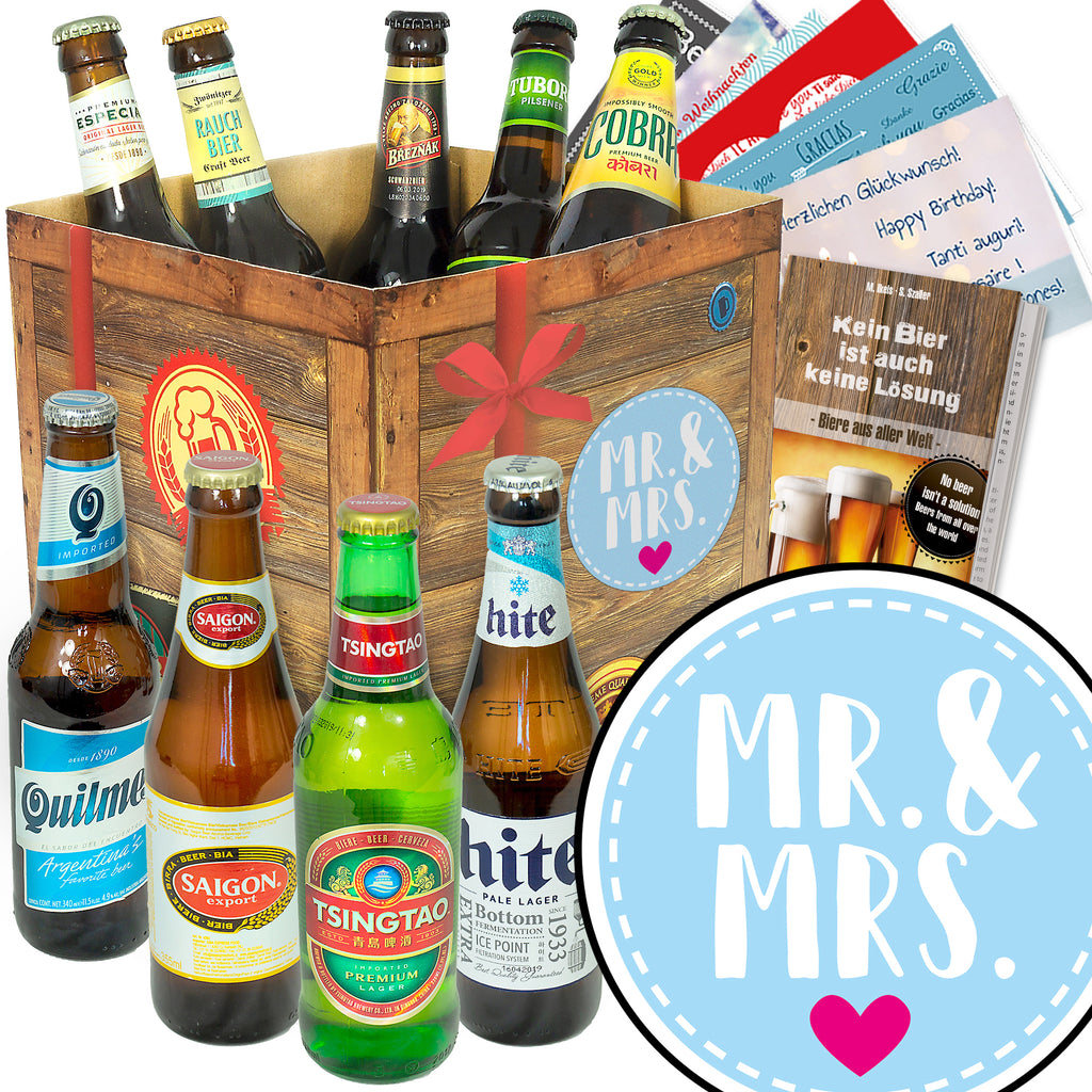 Mr.& Mrs. | 9 Flaschen Bier aus aller Welt | Probierpaket