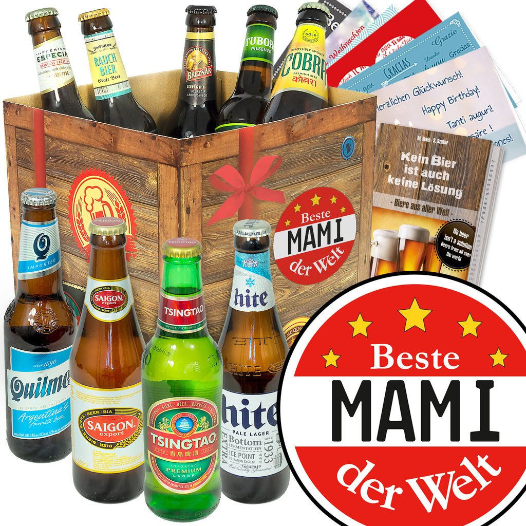 Beste Mami der Welt | 9 Biersorten Bier International | Geschenkidee