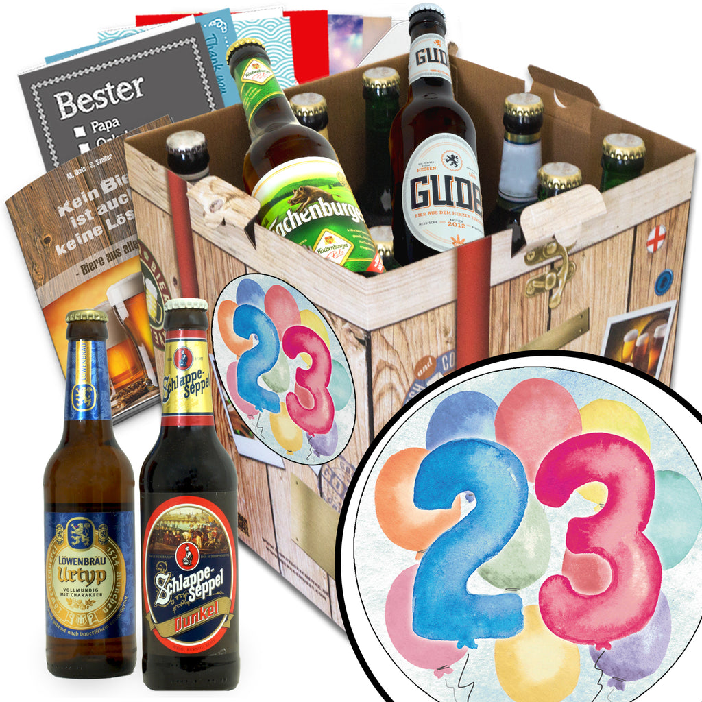 Geburtstag 23 | 9 Biersorten Biere Deutschland | Paket