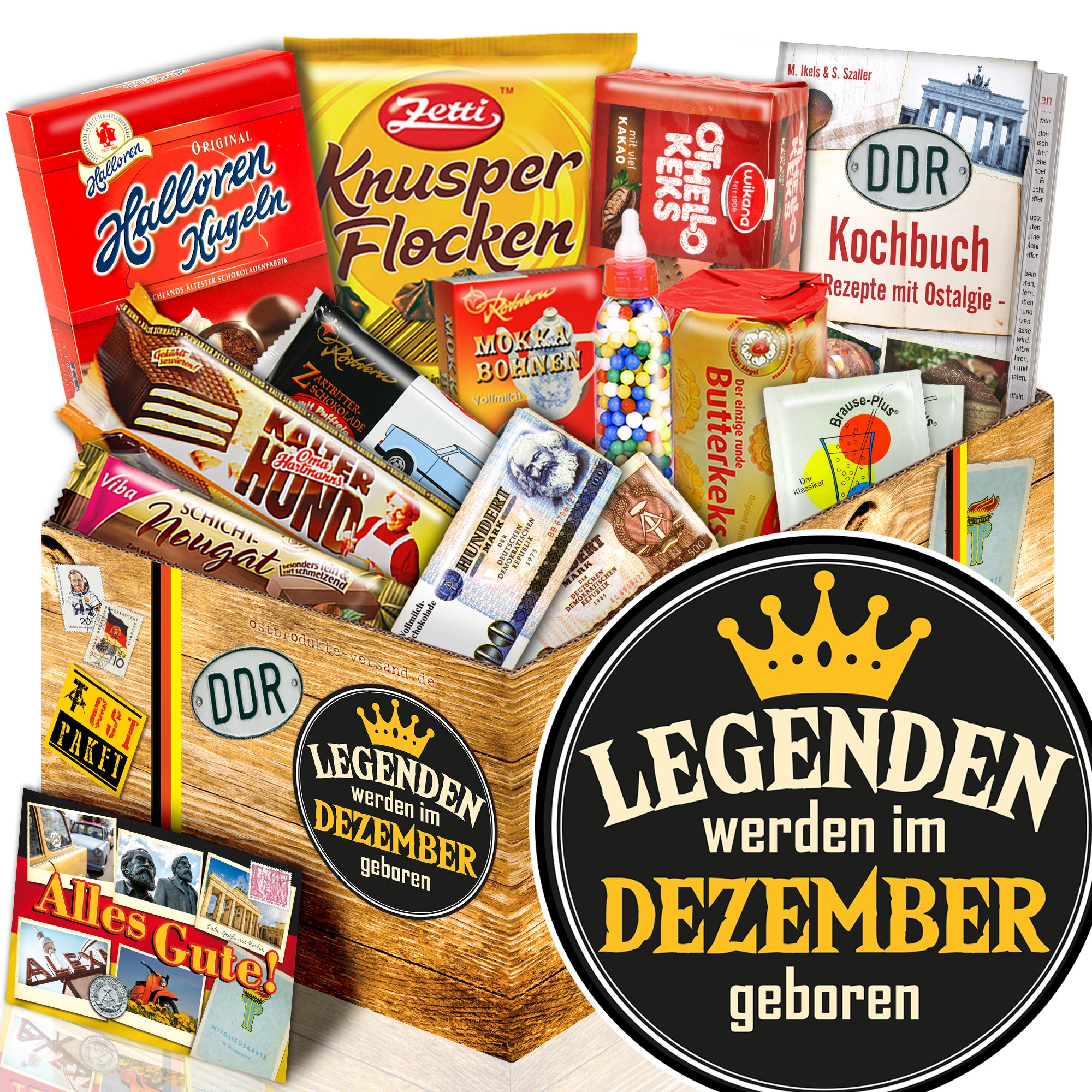 Legenden werden im Dezember geboren - Süßigkeiten Set DDR L