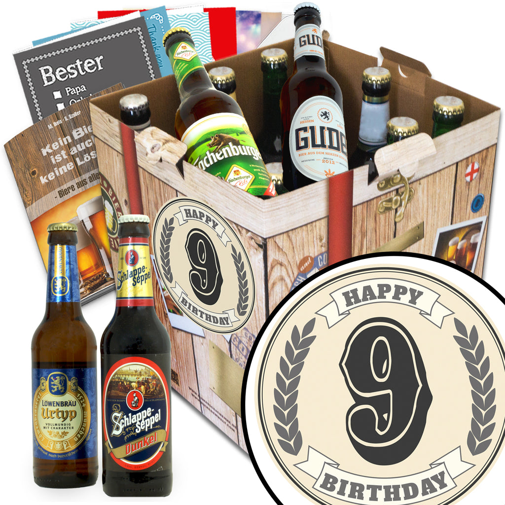 Geburtstag 9 | 9x Biere aus Deutschland | Bier Geschenk