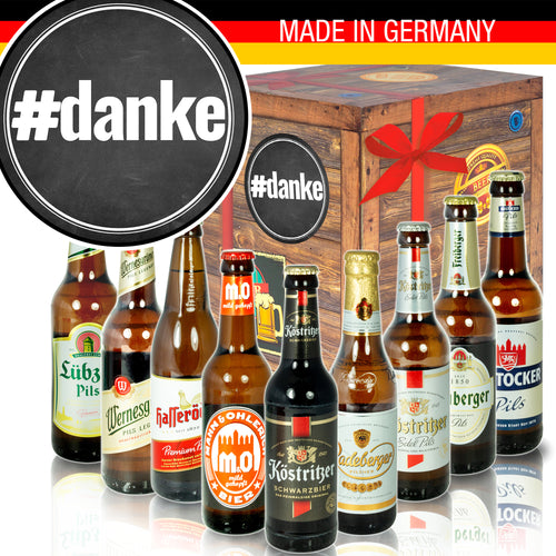 #danke | 9 Flaschen Ostdeutsche Biere | Bierset