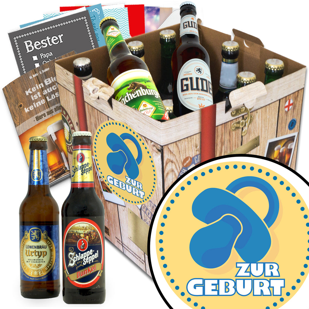 Zur Geburt Junge | 9 Biersorten Deutsche Biere | Box