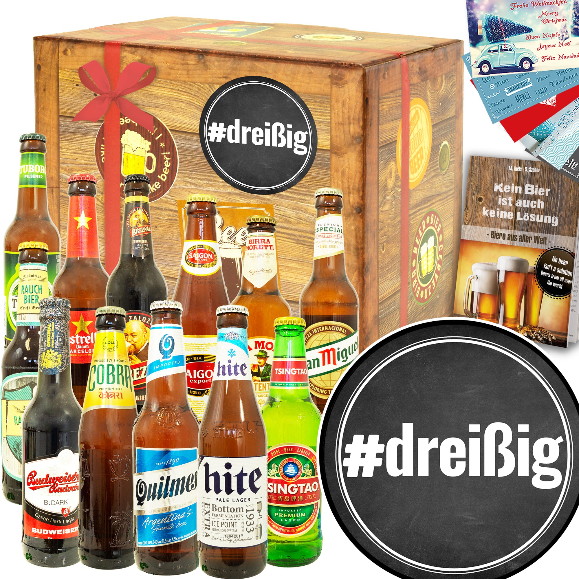 #dreißig | 12 Biersorten Bier aus aller Welt | Geschenkbox