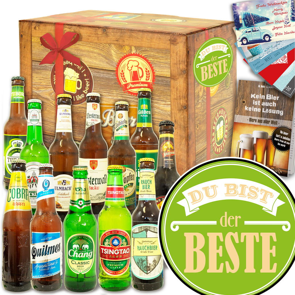 Du bist der Beste | 12 Biersorten Biere Welt und Deutschland | Bierpaket