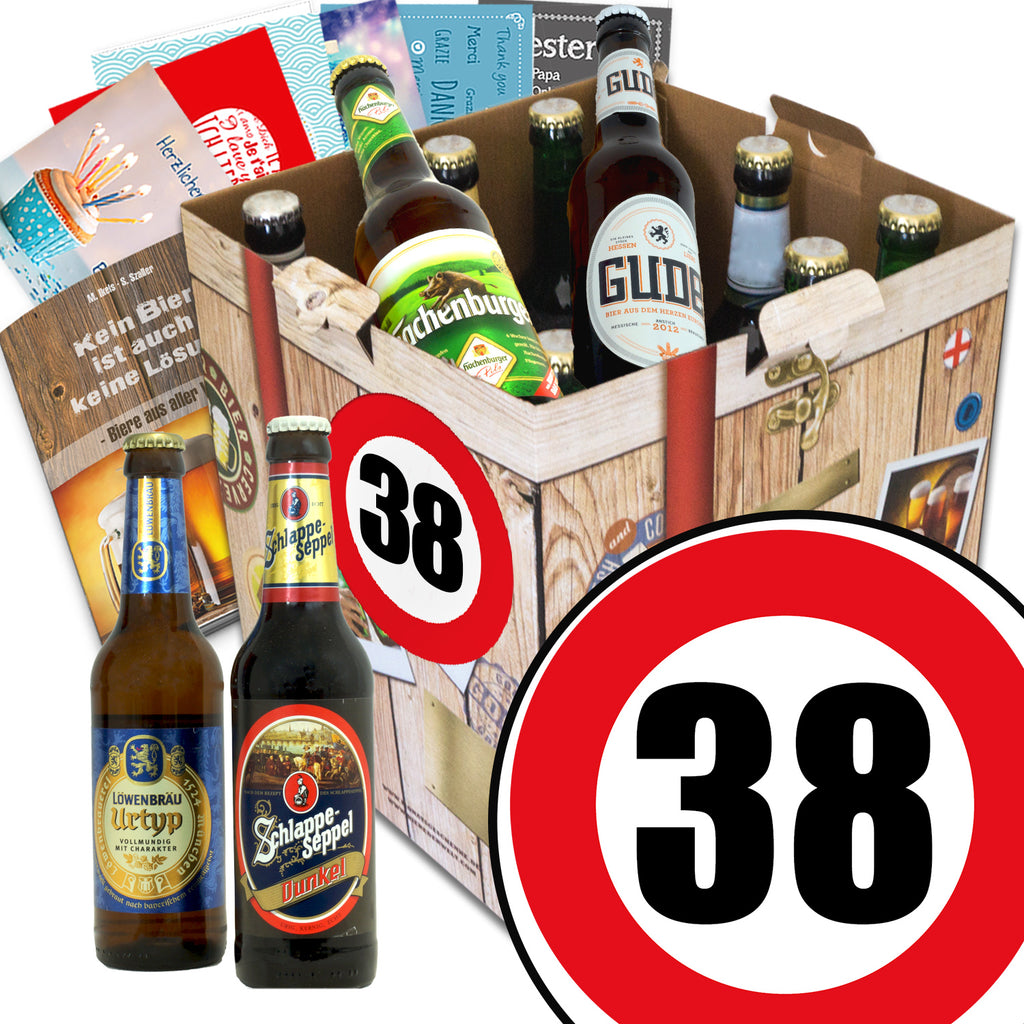 Zahl 38 | 9 Flaschen Biere Deutschland | Bierset