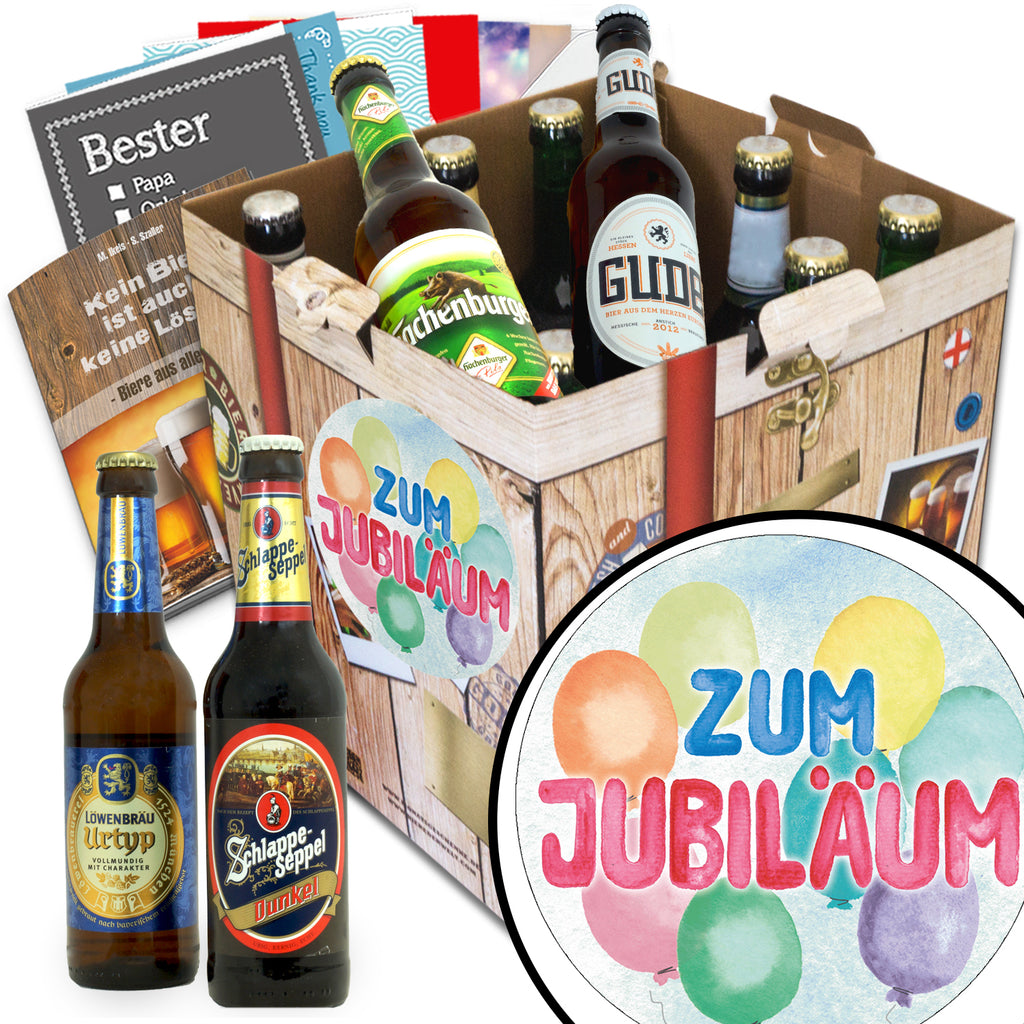 Zum Jubiläum | 9 Biersorten Biere Deutschland | Bier Geschenk