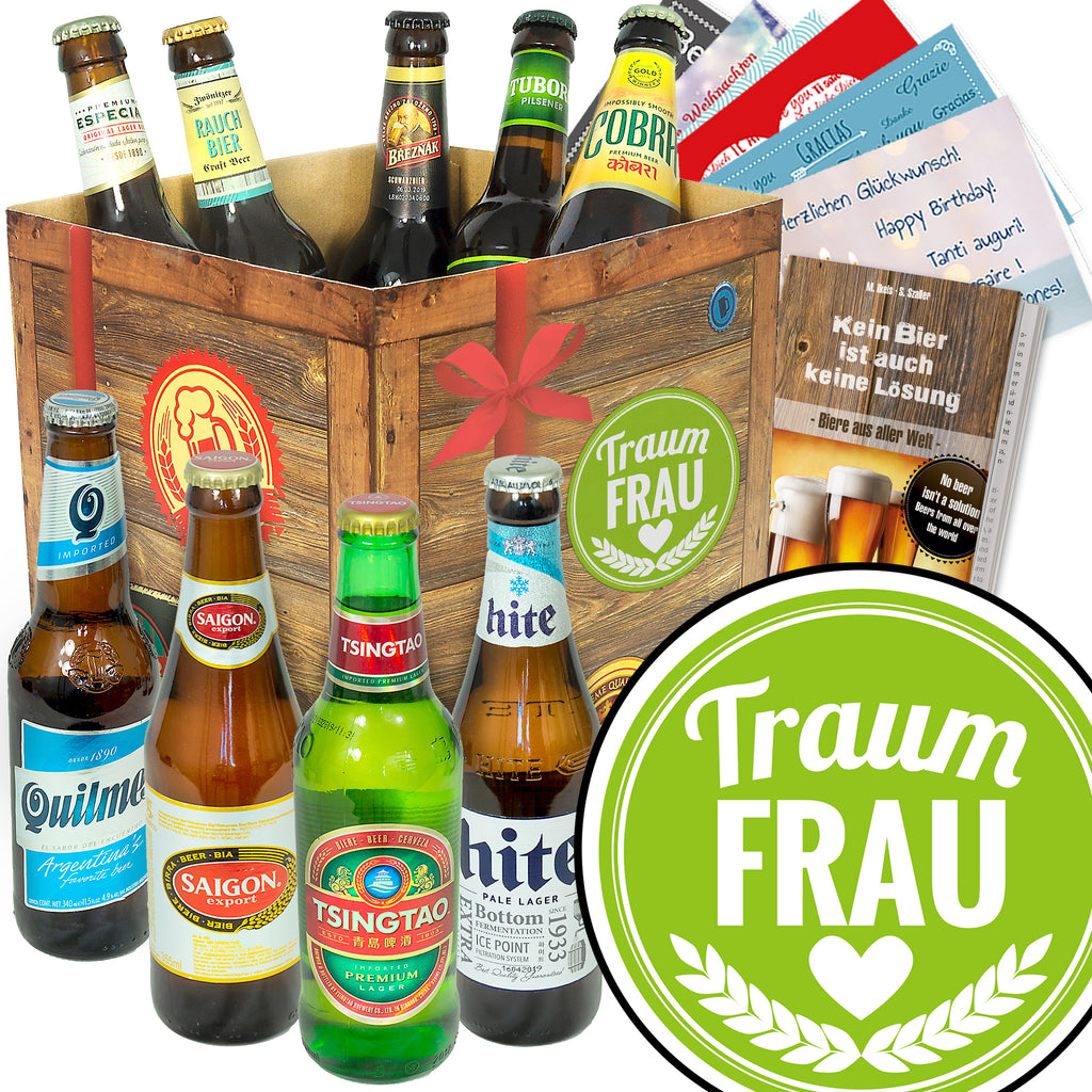 Traumfrau | 9x Bierweltreise | Biergeschenk