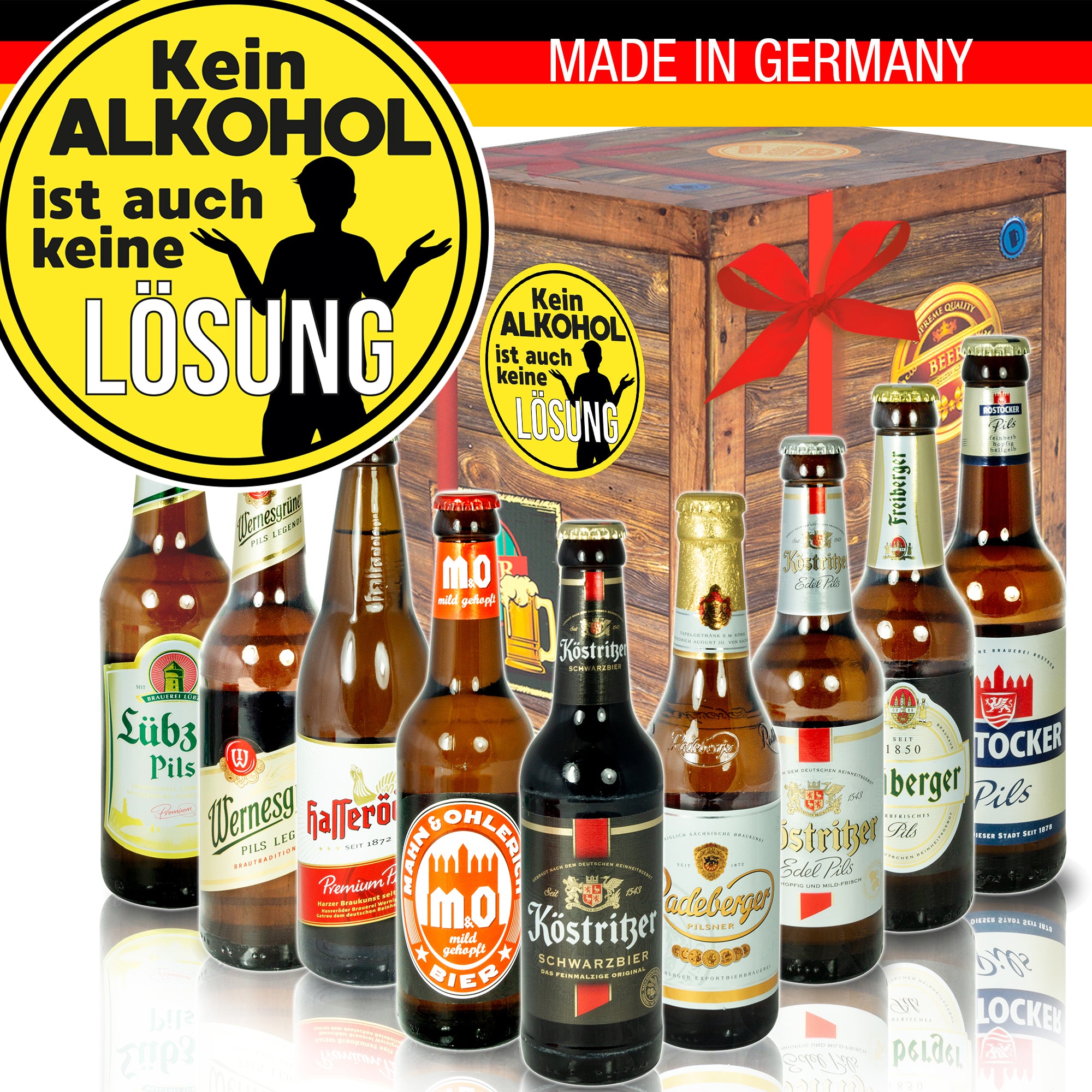 Kein Alkohol ist | 9x Ostdeutsche Biere | Box
