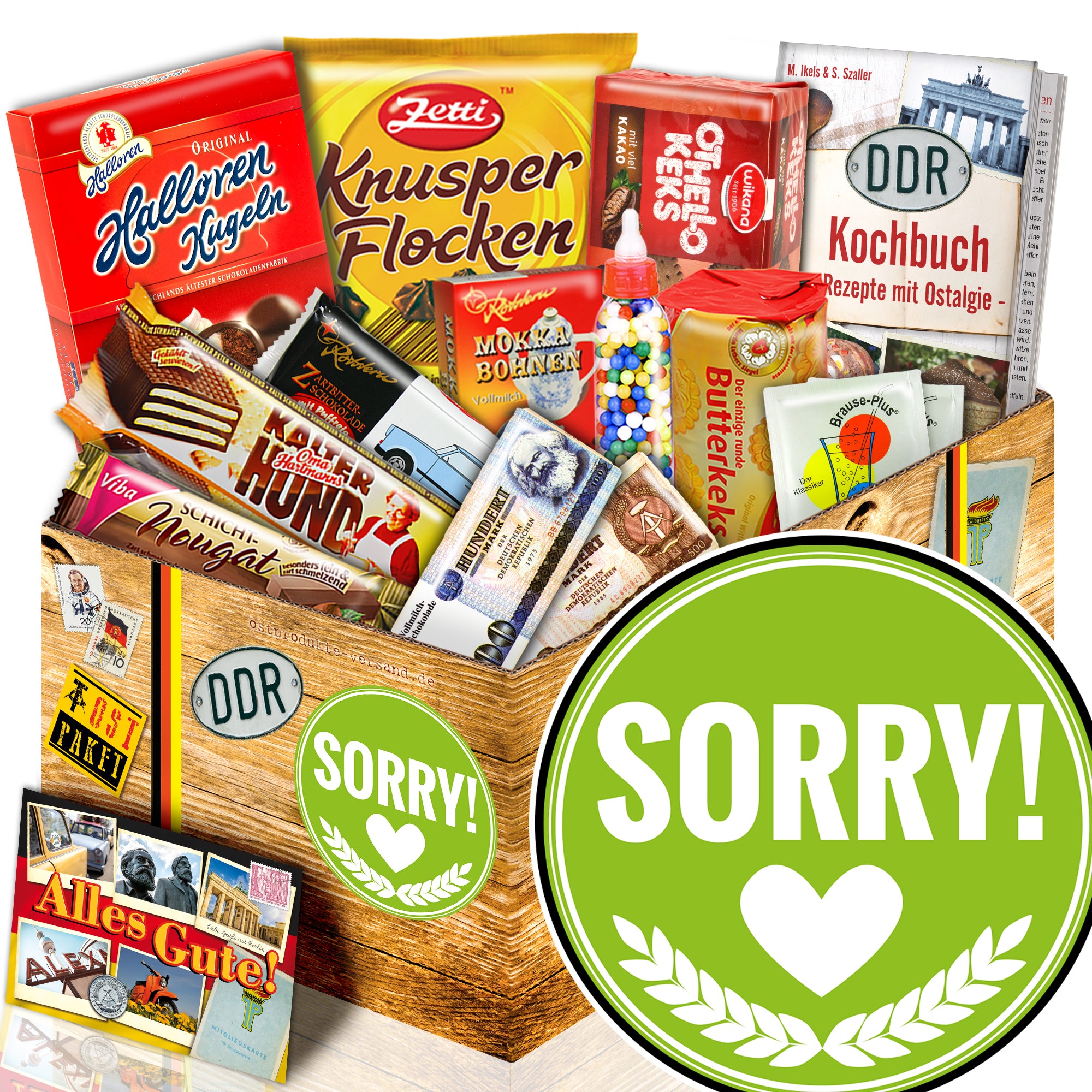 Sorry - Süßigkeiten Set DDR L - monatsgeschenke.de