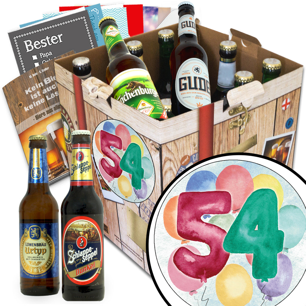 Geburtstag 54 | 9 Spezialitäten Biere Deutschland | Bier Geschenk
