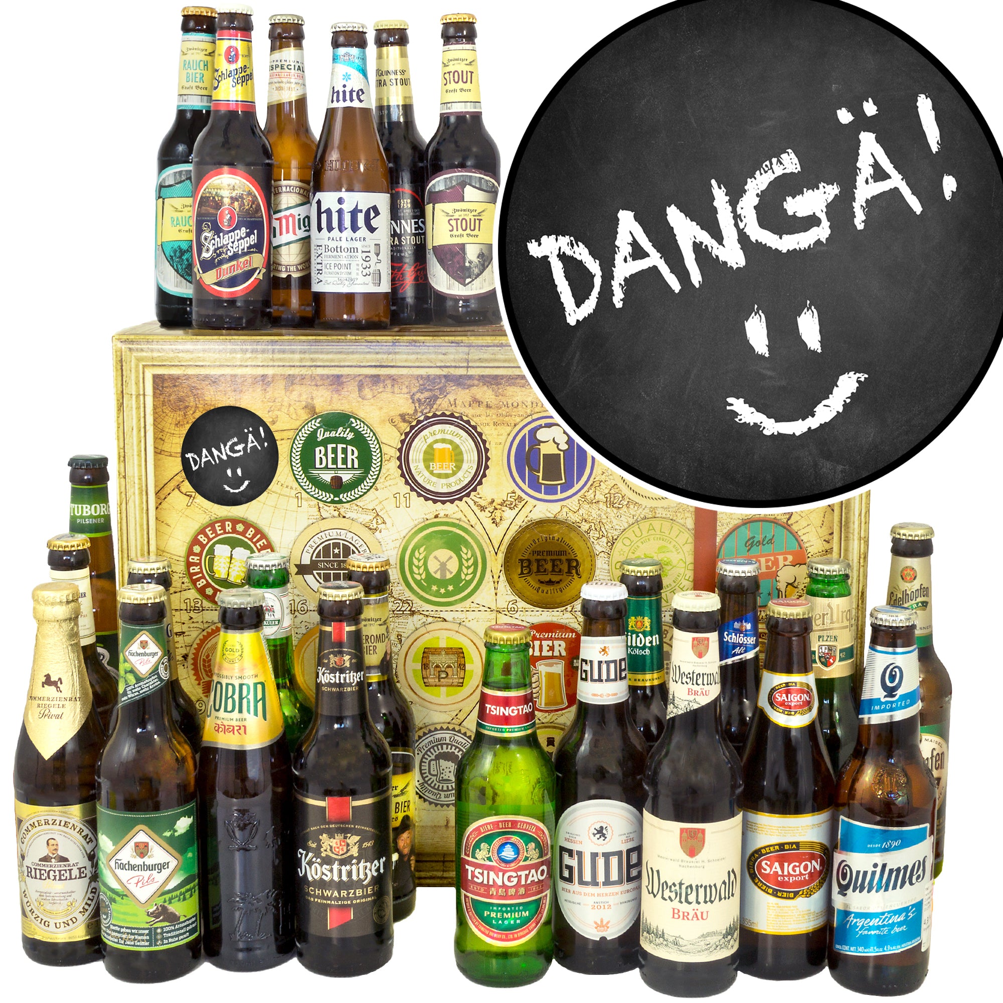 Dangä! | 24 Spezialitäten Bier International und Deutschland | Bierset