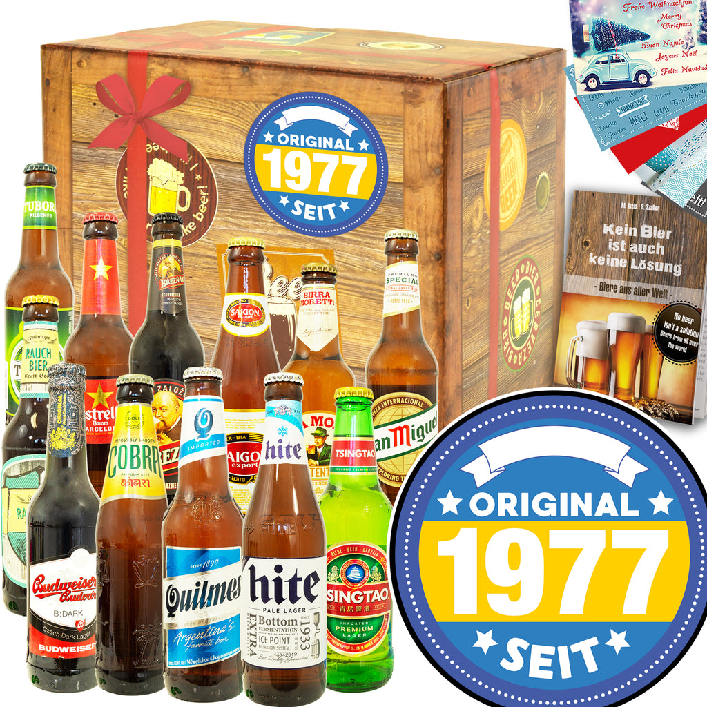 Original seit 1977 | 12x Bier International | Geschenkpaket