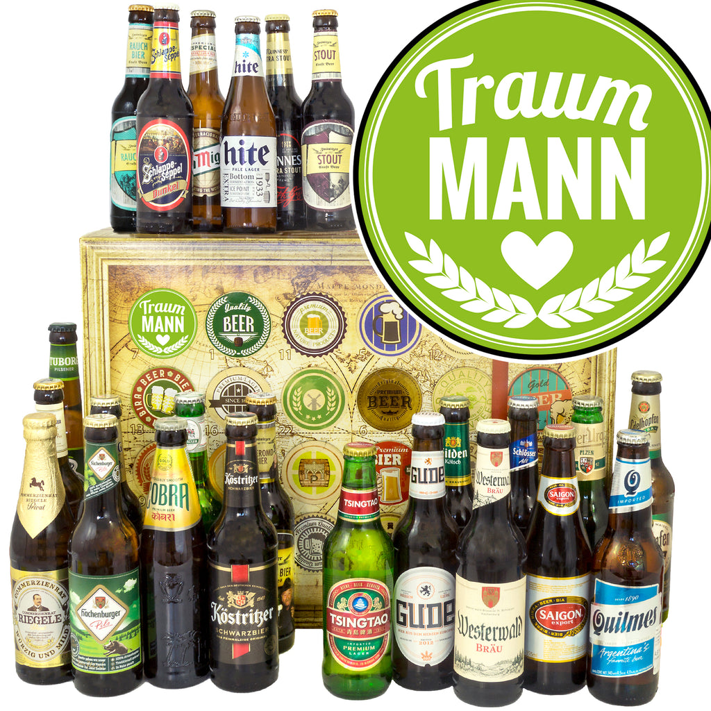 Traummann | 24x Bier Bier Deutschland und Welt | Paket