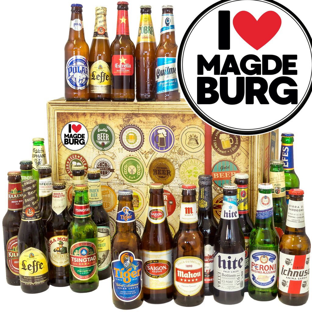 I love Magdeburg | 24 Biersorten Bierweltreise | Bierbox