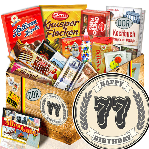 77 Zahl - Süßigkeiten Set DDR L