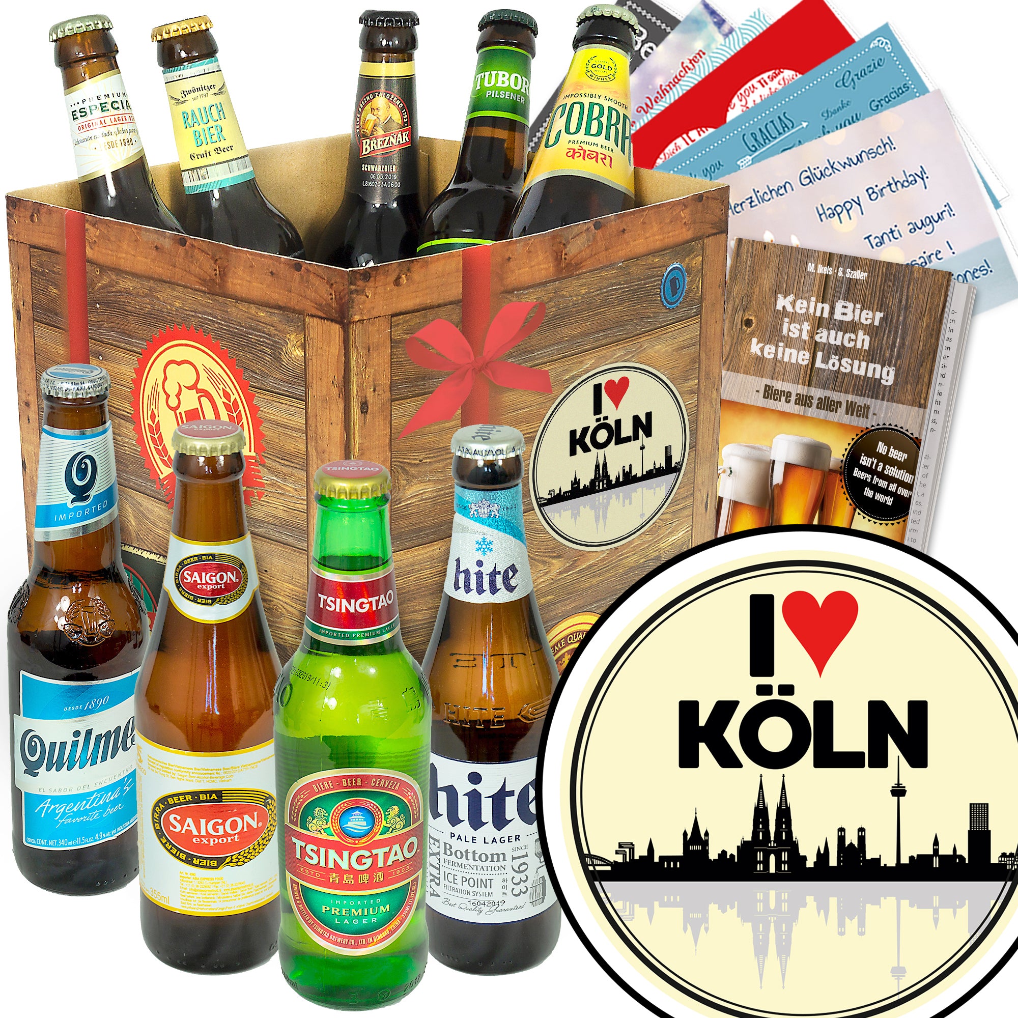 Bier Set | 9x Biere der Welt Geschenkbox