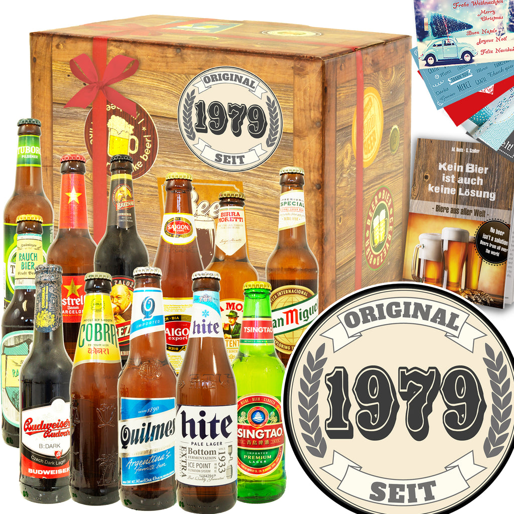 Original seit 1979 | 12 Flaschen Biere der Welt Exoten | Geschenkpaket