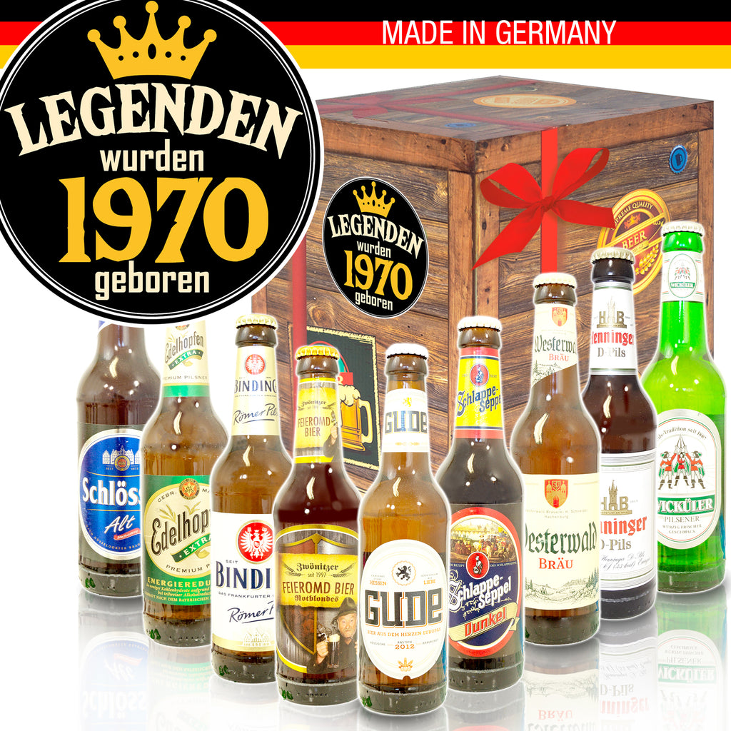 Legenden 1970 | 9 Flaschen Biere Deutschland | Geschenkset