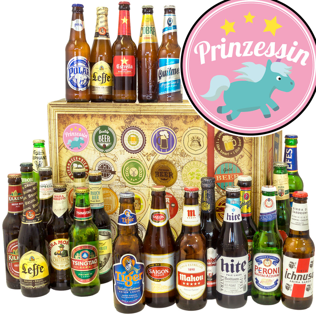 Prinzessin | 24 Biersorten Bierweltreise | Probierpaket